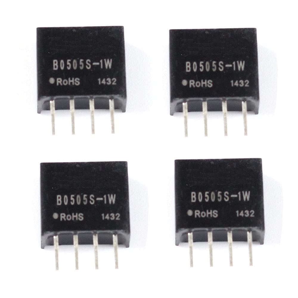 Rakstore 4 Pcs B0505S 1W Dc Dc Isolated Converter 5V To 5V Power Supply Module 4 Pins Power Module