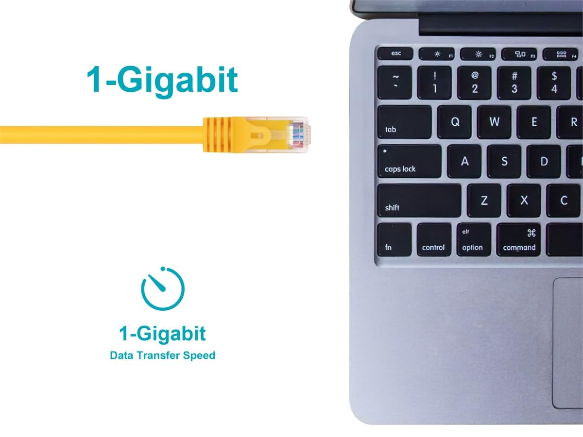 Monoprice Flexboot Cat6 Ethernet Patch Cable   Network Internet Cord   Rj45, Stranded, 550Mhz, Utp, Pure Bare Copper Wire, 24Awg