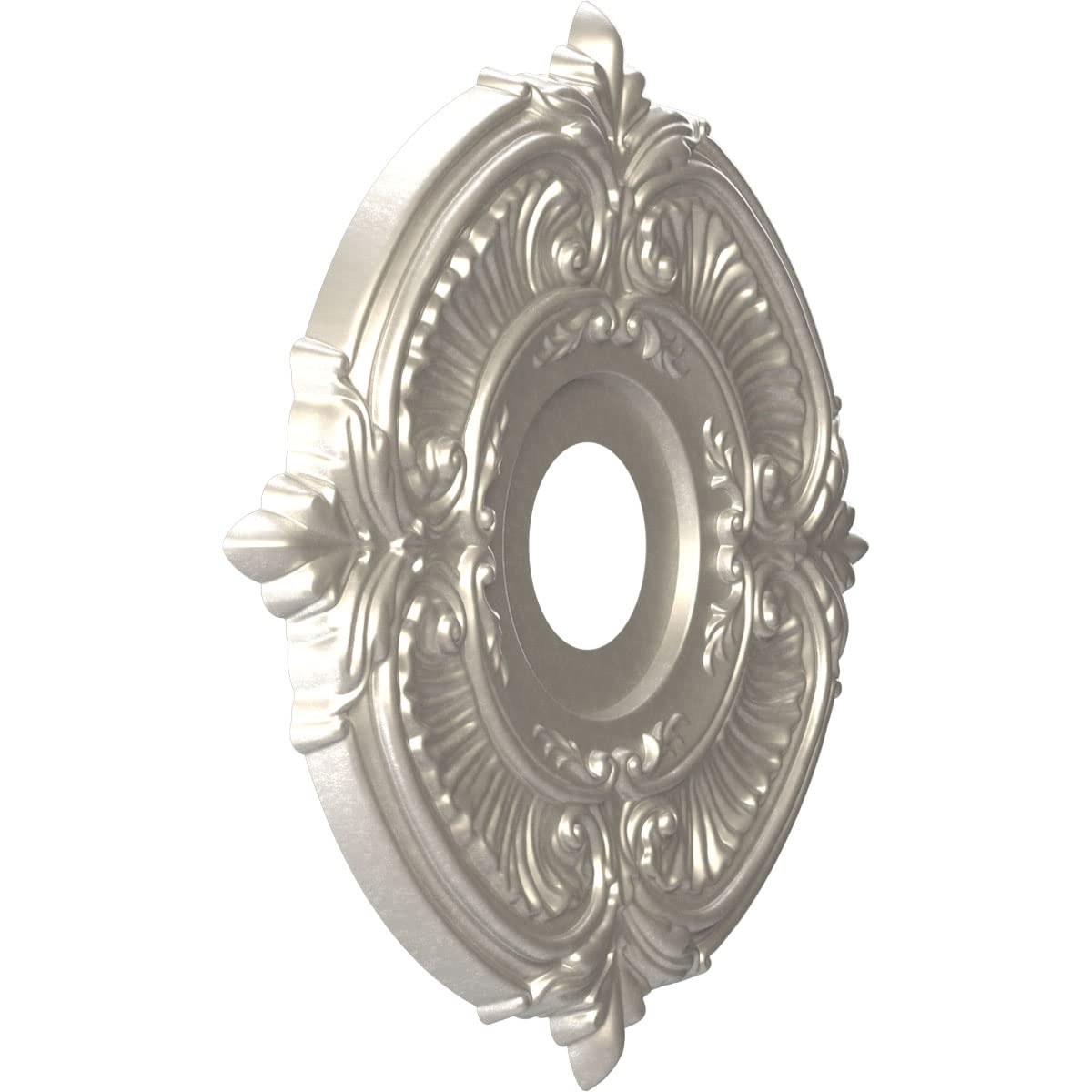 Ekena Millwork Cmp16Atbal Attica Thermoformed Pvc Ceiling Medallion (Fits Canopies Up To 5 5/8''), 16''Od X 3 1/2''Id X 1''P, Br