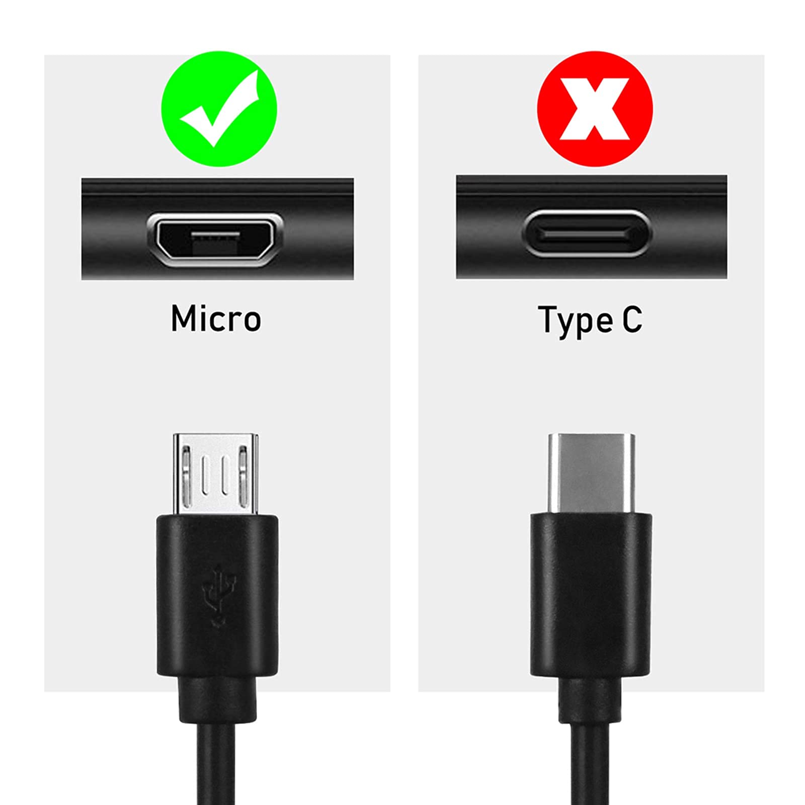 Usb Micro Wall Charger Compatible With Samsung Galaxy Note, Tab A, E, S2, 3, 4, 7.0'' 8.0'' 9.6'' 9.7'' 10.1'', Sm T280/350/580/