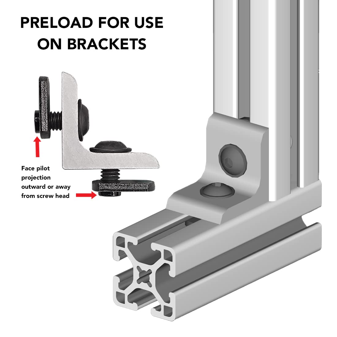 8020, 3330, 15 Series, 5/16 18 X 0.687 Inch 11/16 Inch Flanged Button Head Socket Cap Screw (Fbhscs) Bolts (25 Pack)