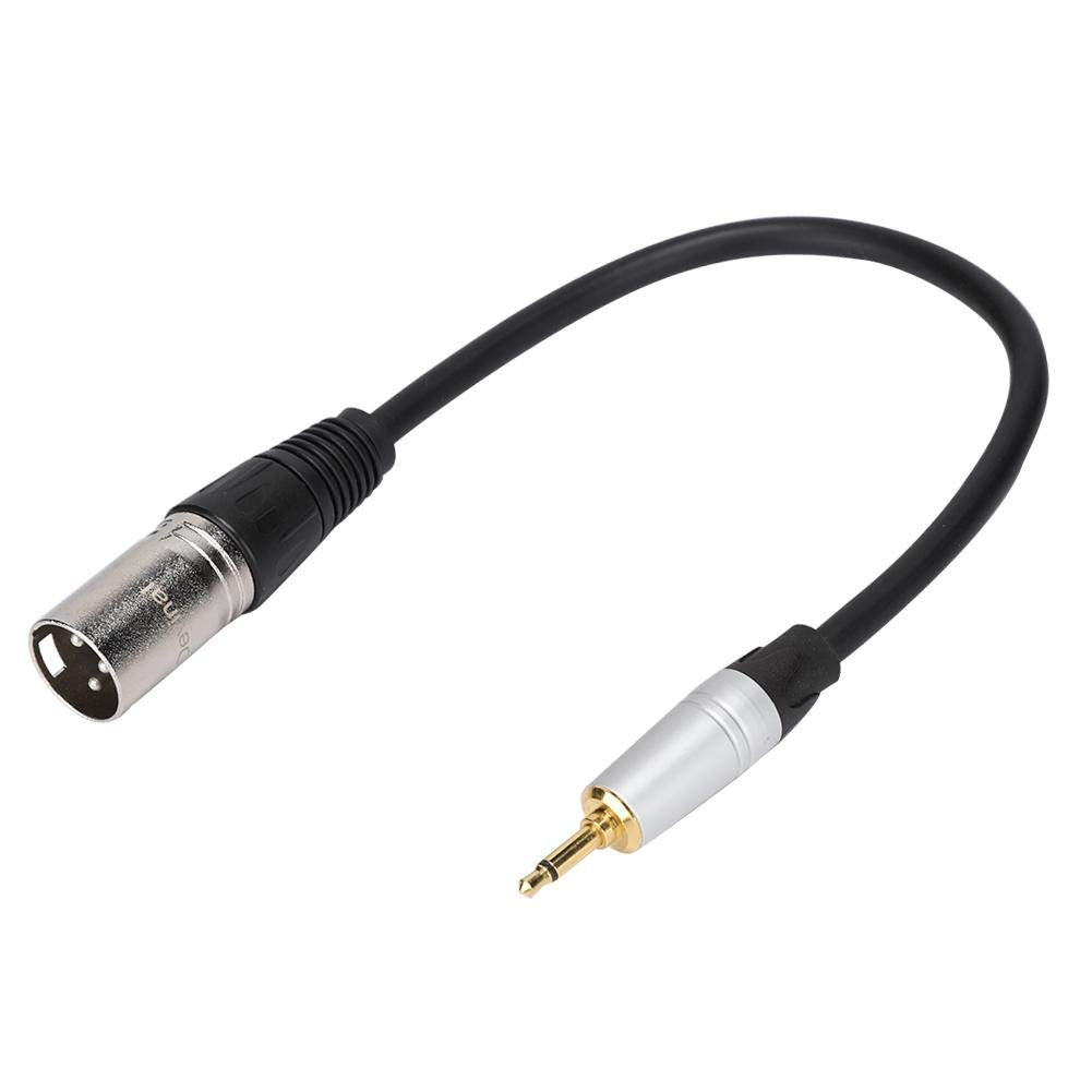 Wendry Gold Plated 3.5Mm Trs To Xlr3M Stereo Cable, Mono Male To 3Pin Xlr Male Pvc Exterior Zinc Alloy Shell Adapter Cable(0.)