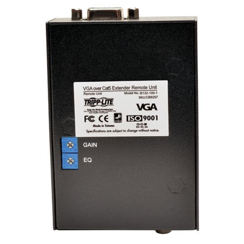 Tripp Lite Vga Over Cat5 / Cat6 Extender, Receiver, 1920X1440 At 60Hz (B132 100 1)