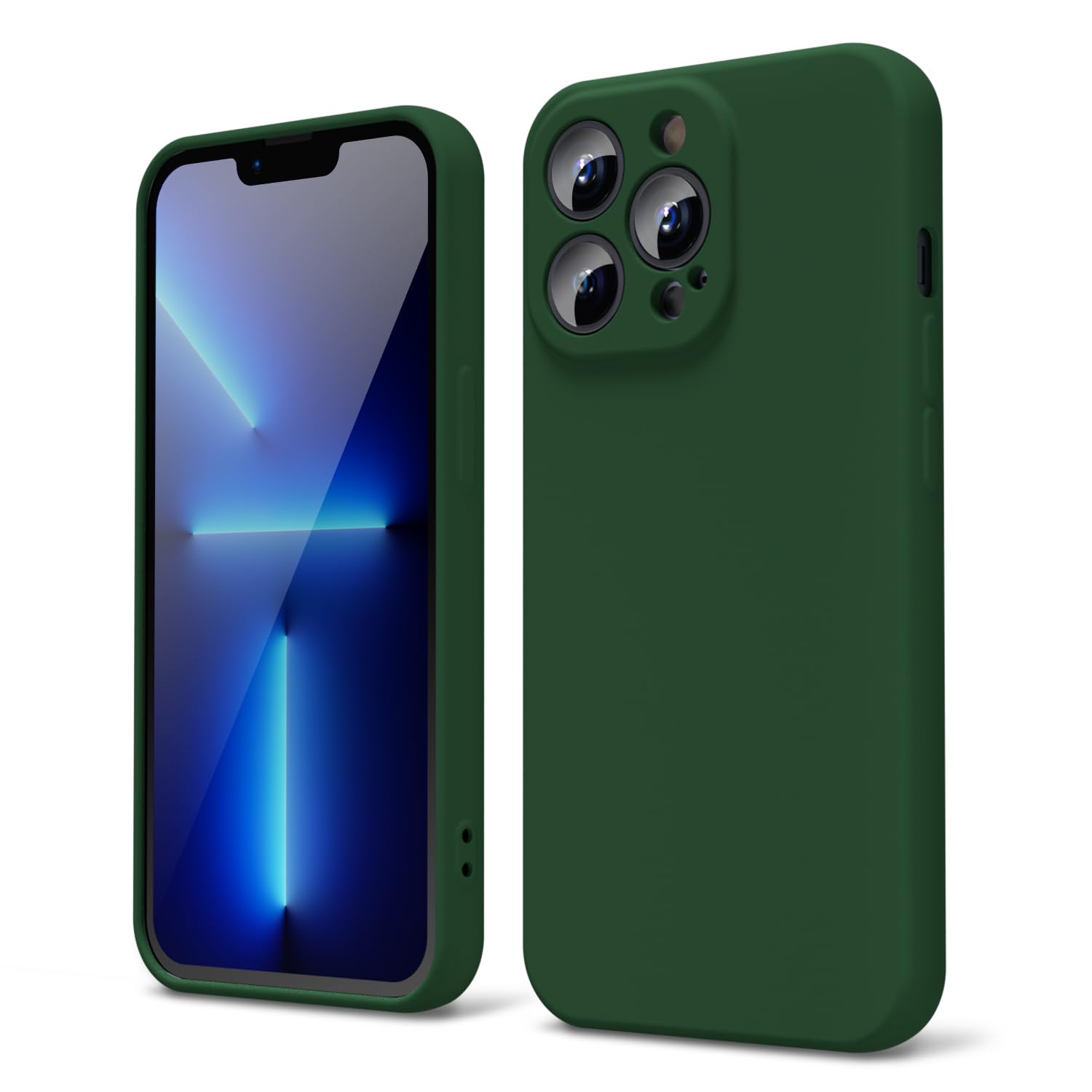 Oakxco Designed For Iphone 13 Pro Phone Case Liquid Silicone, Cute Thin Slim Soft Rubber Tpu Plain Smooth Gel Cover For Women Gi