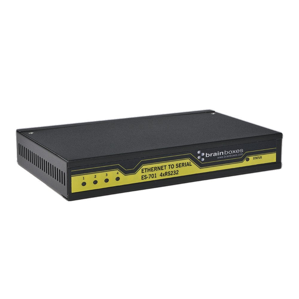 Brainboxes   Device Server   4 Ports   10Mb Lan, 100Mb Lan, Rs 232 (Es 701)