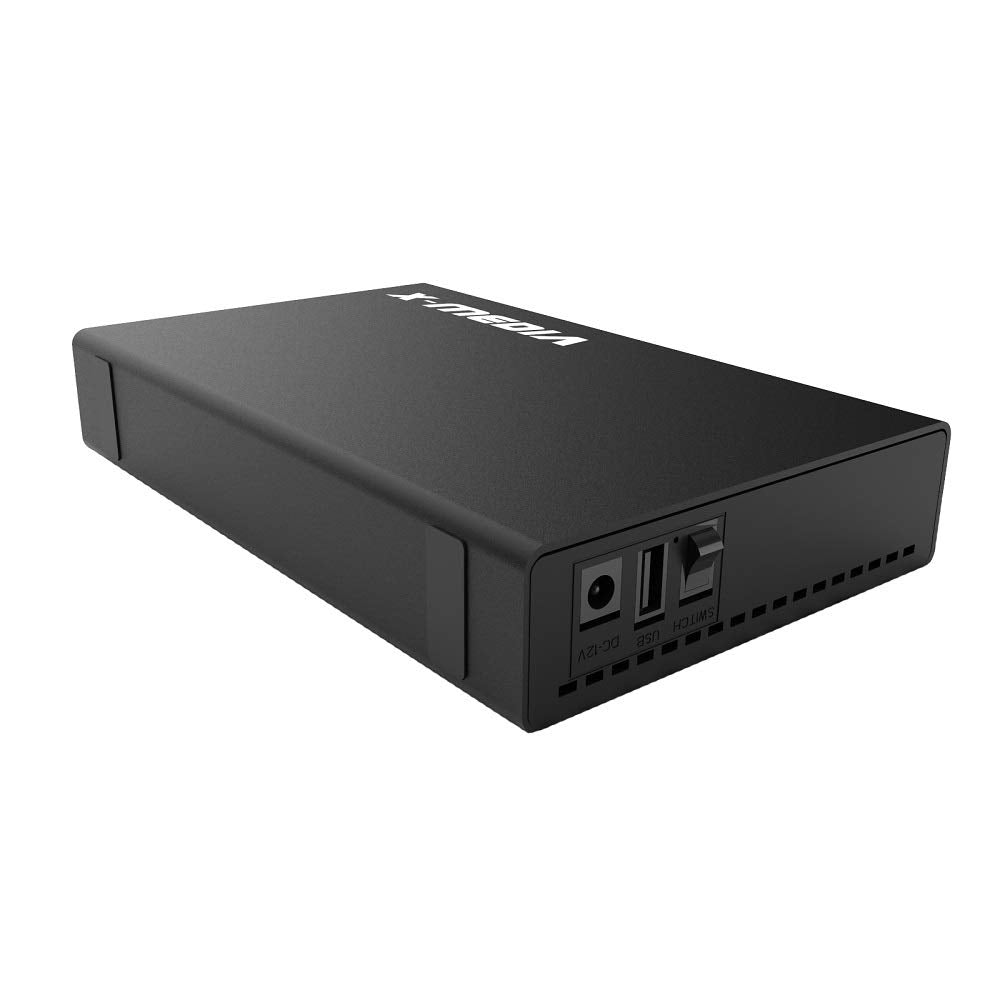 X MEDIA XM EN3200 3.5 Inch USB 2.0 SATA Aluminum Hard Disk Drive HDD External Enclosure Case, Support 3.5 Inch SATA/SSD Hard Disk Drive