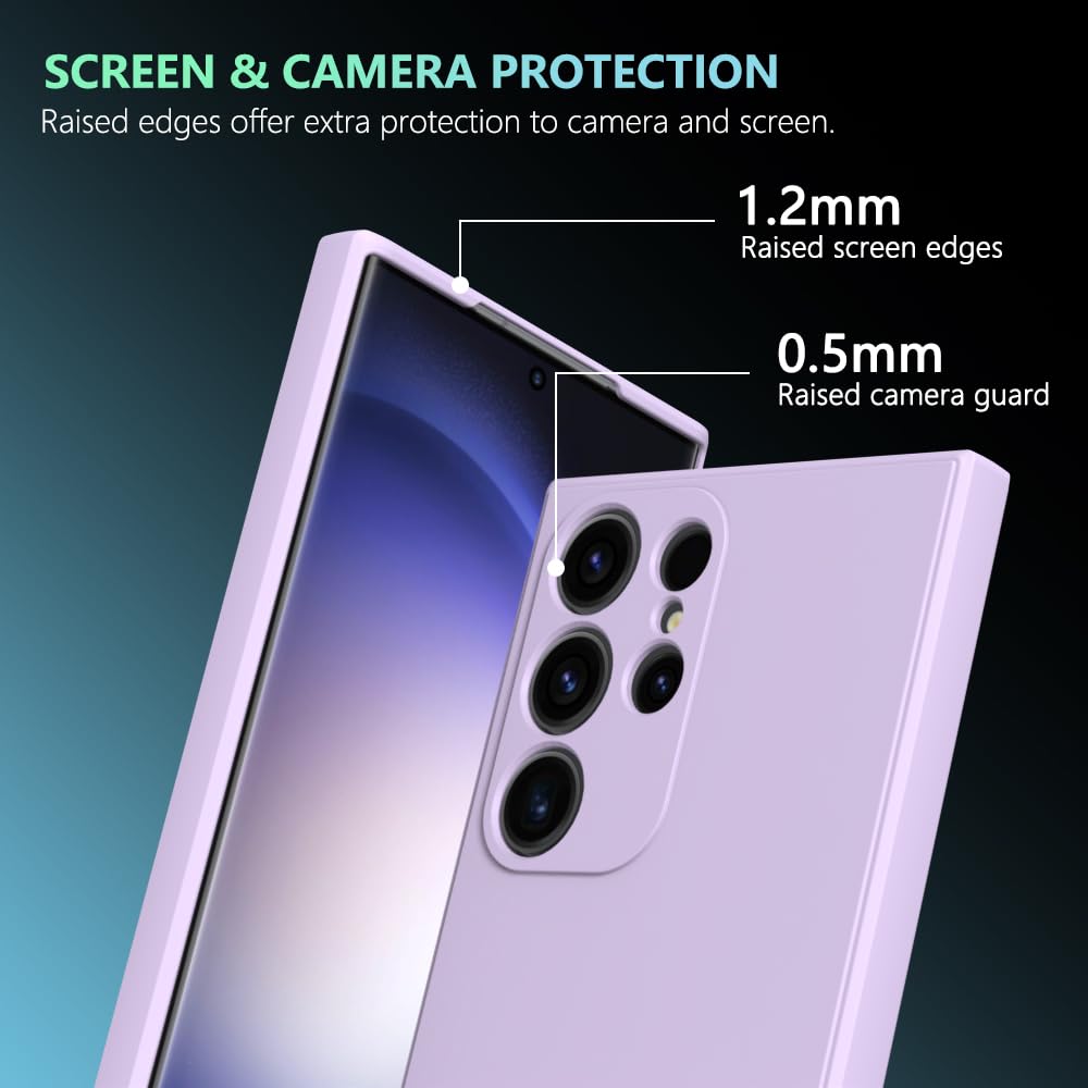 Wogroo For Samsung Galaxy S24 Ultra Case Purple, Scratch Resistant With Soft Touch, Slim Thin Phone Cover For Samsung Galaxy S24