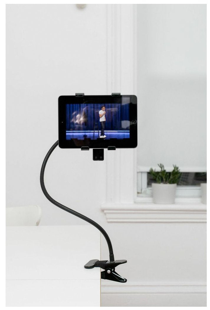Kikkerland Flexible Phone/Tablet Holder - Retail Packaging - Black