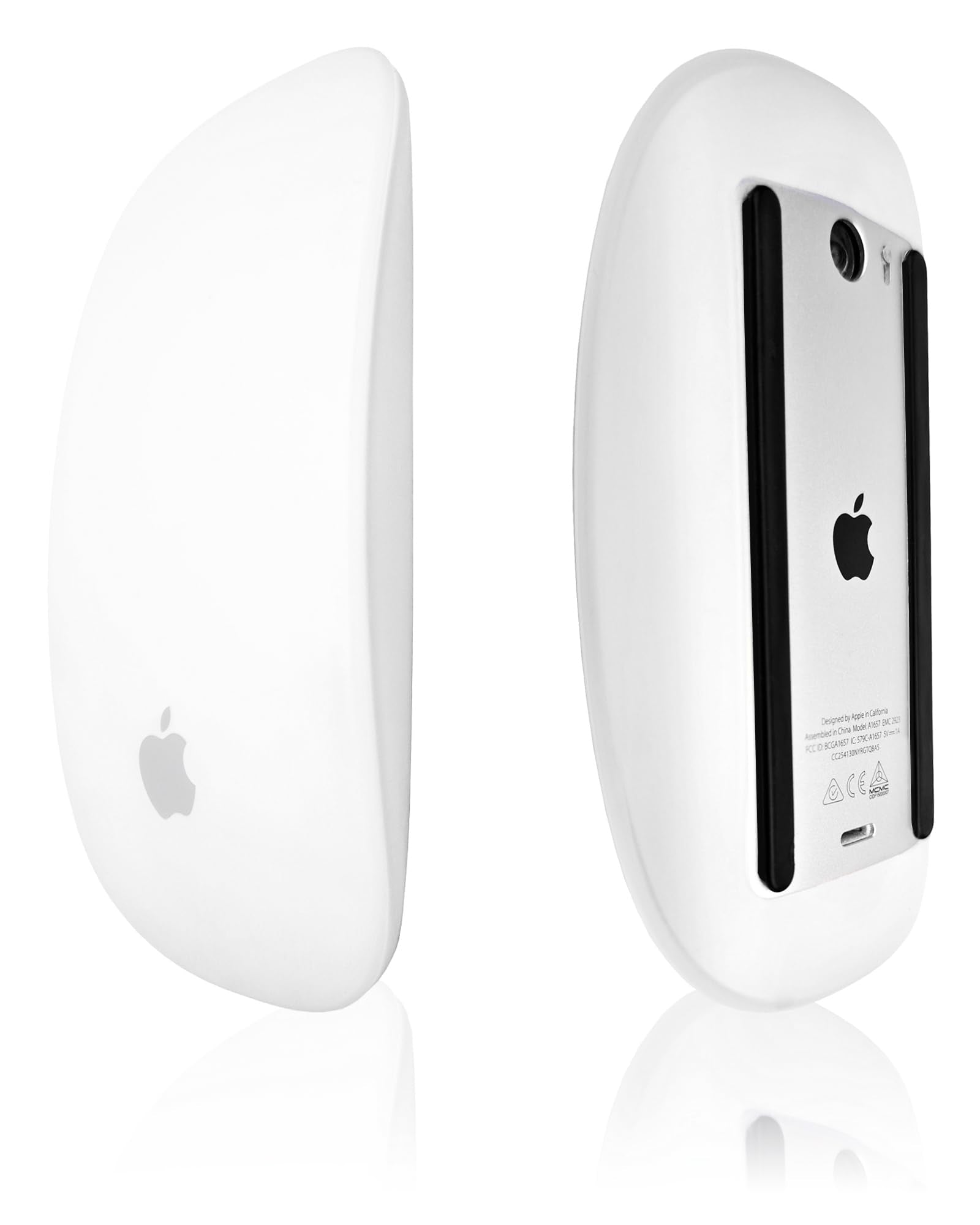 Uqy Mouse Silicone Cover, For Apple Magic Mouse 1&2, Drop Proof, Dust Proof, Ultra Thin Case Skin (White)