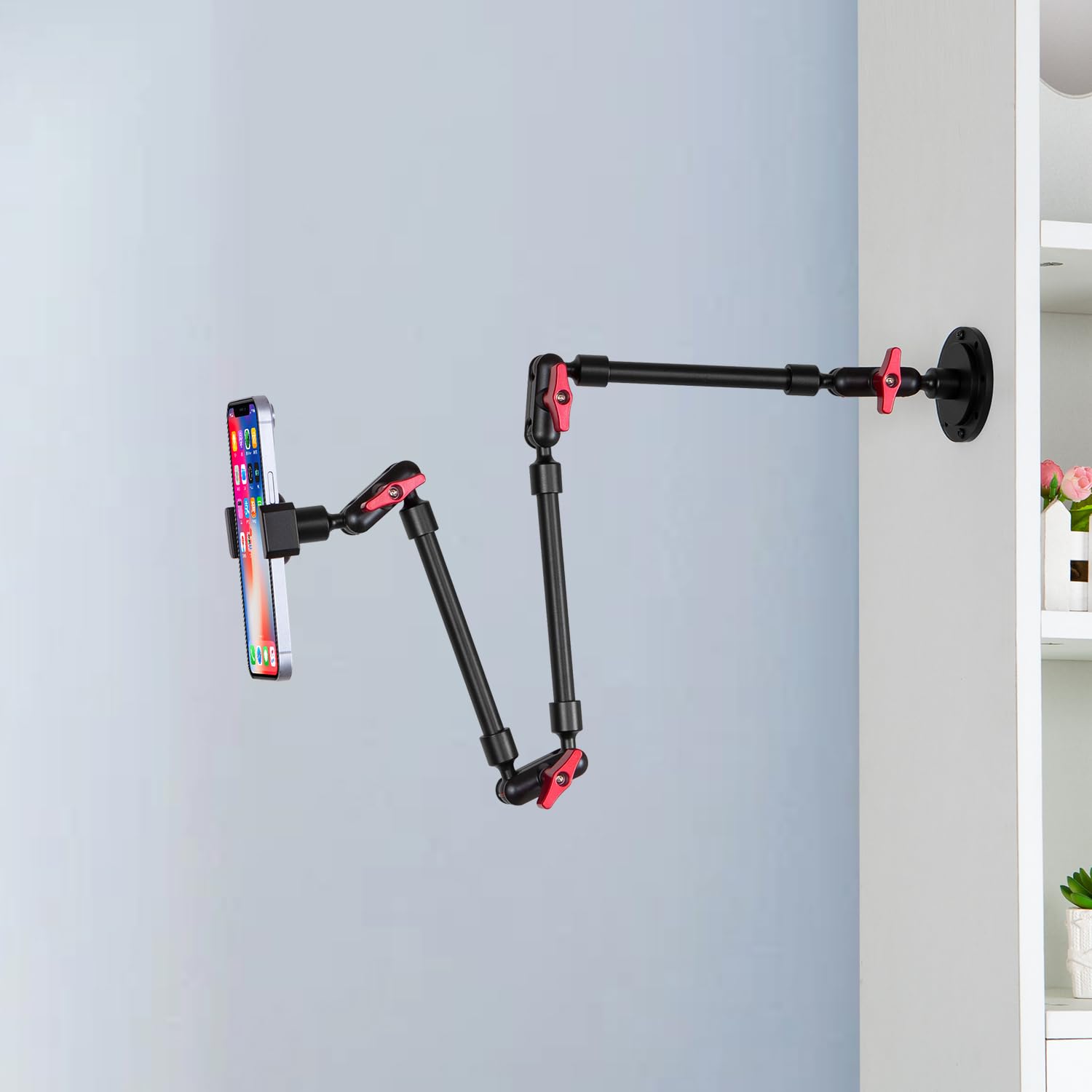 Goinwave Super Upgraded Magic Arm With Led, 82Cm Length, Phone Wall Mount Holder Bracket, Desk Mount, Phone Clip And Camera Clam