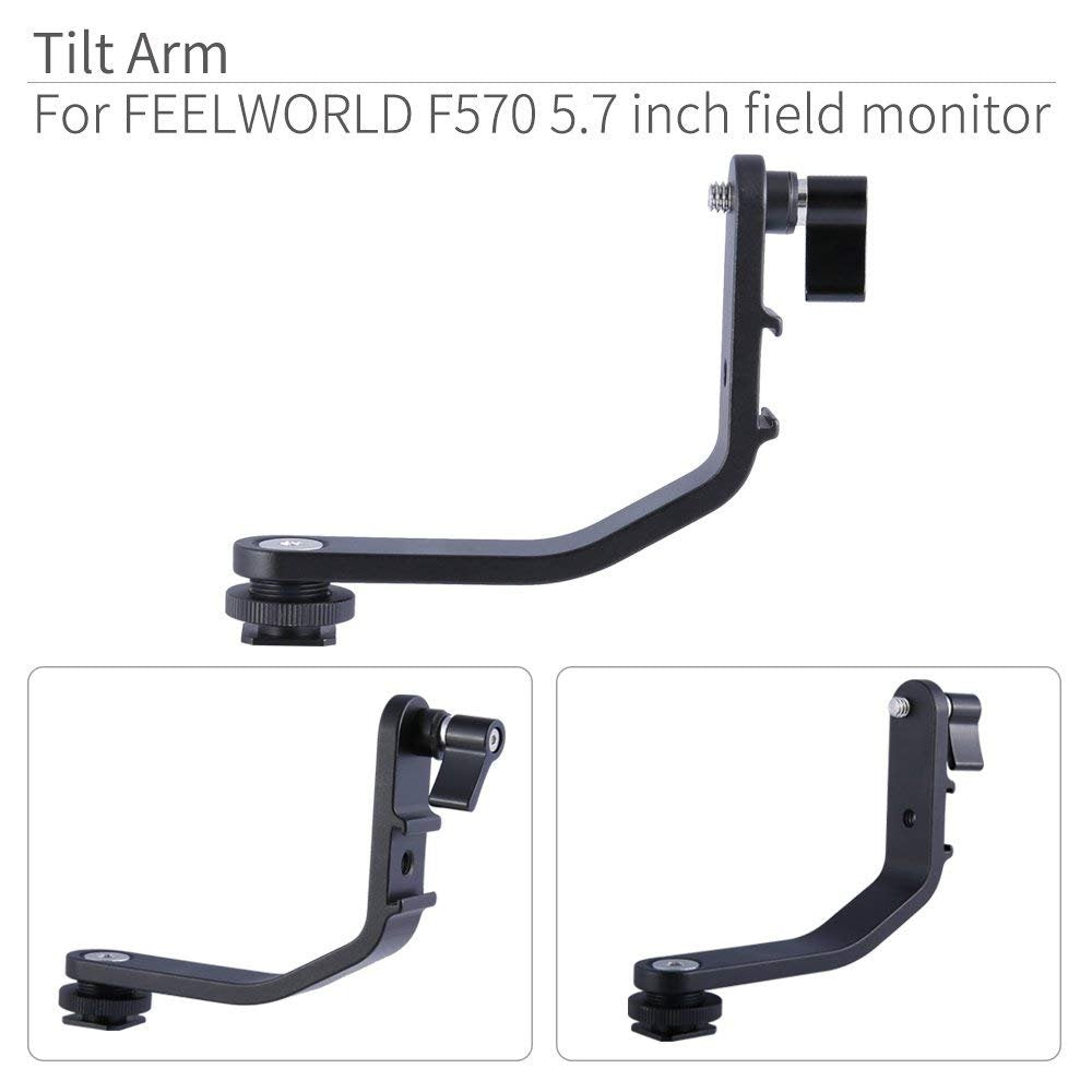 Tilt Arm For Feelworld F5 F570 S55 Fw568 5 Inch 5.5 Inch 5.7 Inch 4K Hdmi On Camera Field Monitor Mount On Dslr Stabilizer Gimba