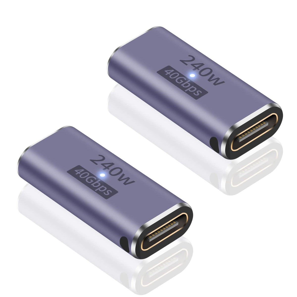 Poyiccot Usb C Female To Female Adapter, Usb C Coupler 240W Power Delivery, 40Gbps Usb C Female To Female Coupler Usb C Extender