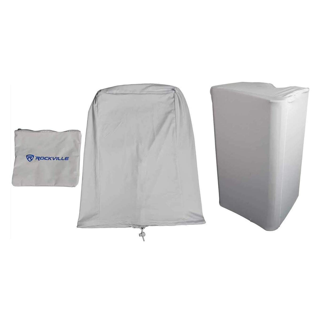 Rockville White 15'' Pa Dj Speaker Cover Scrim For Wedding Church Club (Rsc158W)