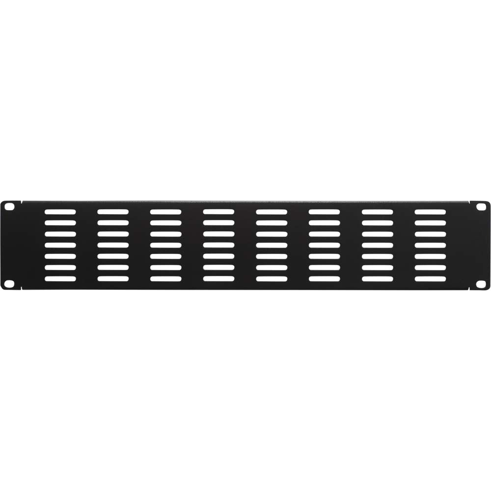 Navepoint 2U Blank Rack Mount Panel It Server Network Spacer Slotted Venting