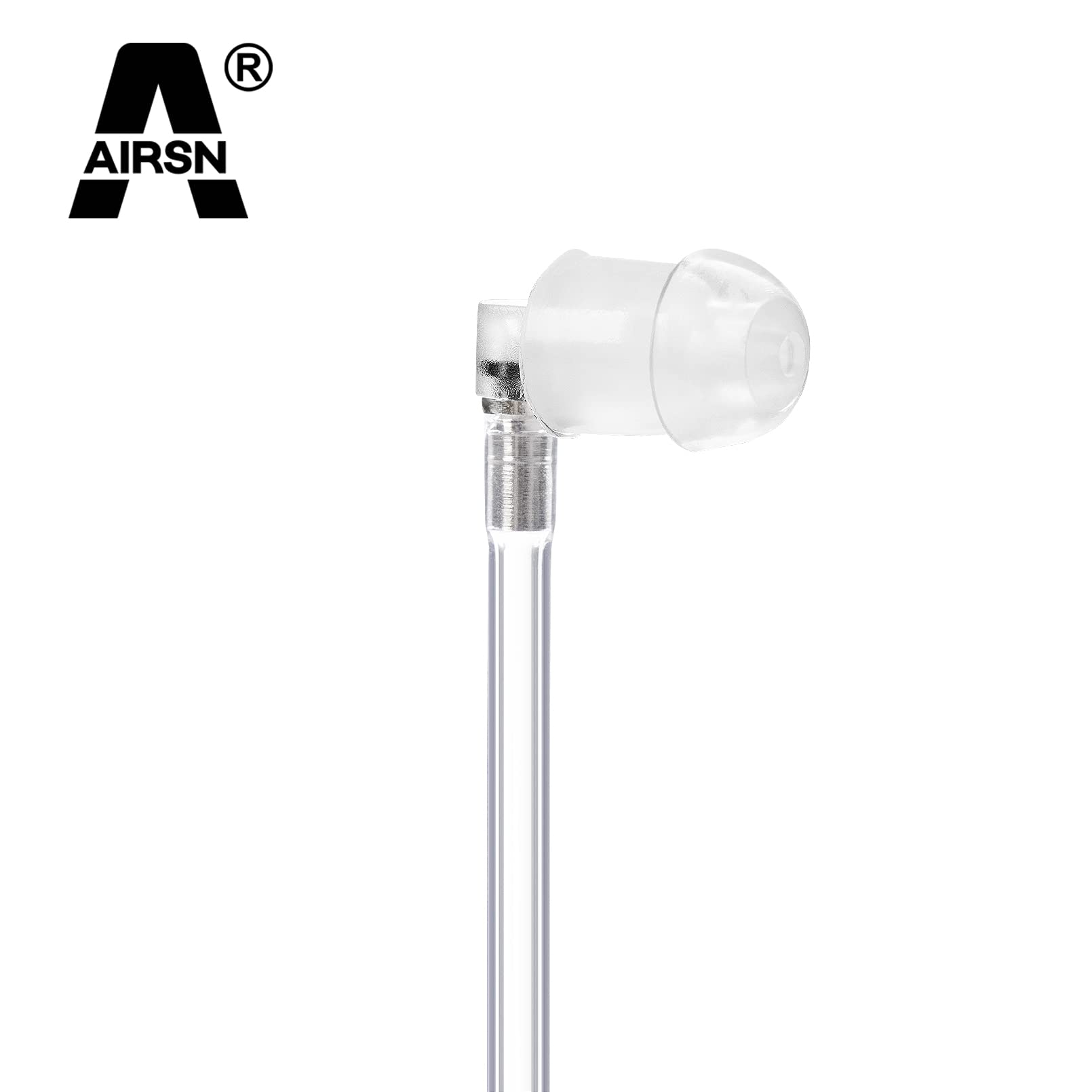 Airsn Replacement Acoustic Coil Tube For Motorola Kenwood Two Way Radio Walkie Talkie Earpiece (Pack Of 2)