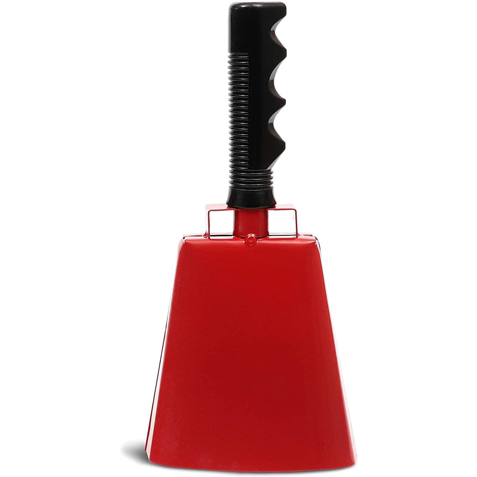 2 Pack 9.5 Inch Cowbells For Sporting Events, Percussion Noise Makers With Handle For Football Games, Stadiums (Red)