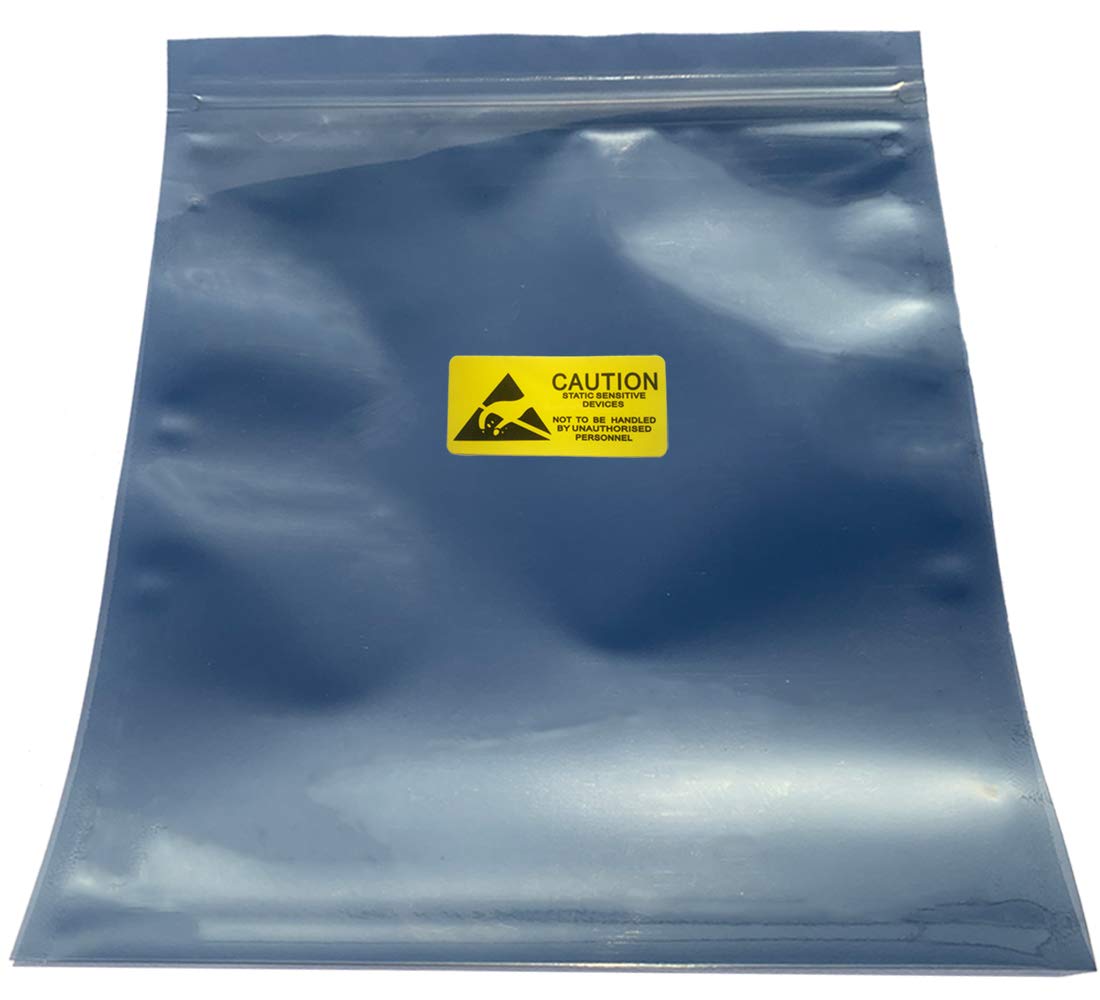 Daarcin Anti Static Bags, 25Pcs Large Resealable Esd Bags 8.26X9.45In/21X24Cm With Labels For Hard Drive Ssd Hdd And Electronic