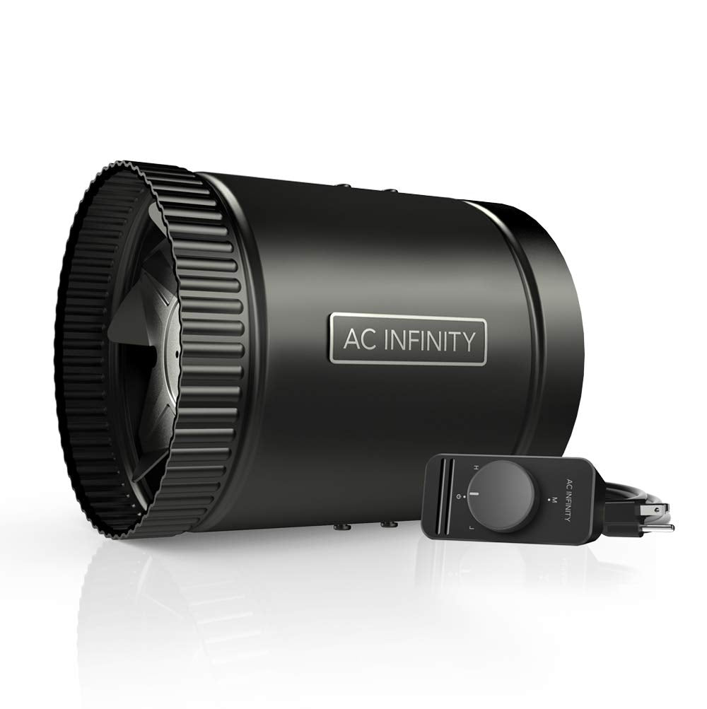 Ac Infinity Raxial S6, Inline Booster Duct Fan 6 With Speed Controller, Airflow Boosting Low Noise Hvac Blower Can Fan For Basem