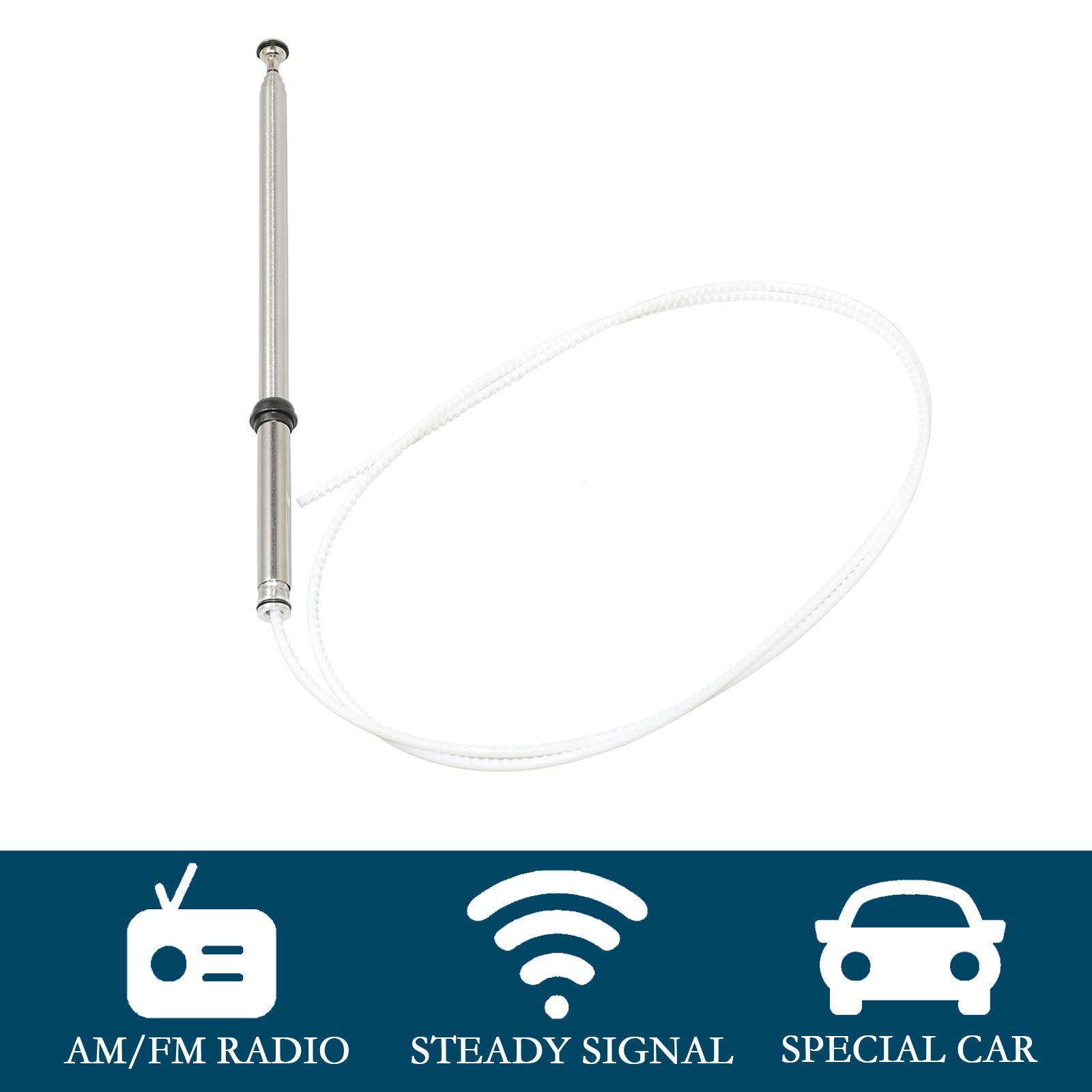 Anina Power Antenna Mast For 1999 2003 Lexus Rx300 Toyota Harrier Xu10 Am/Fm Radio Aerial Replacement Oe# 86337 0W030