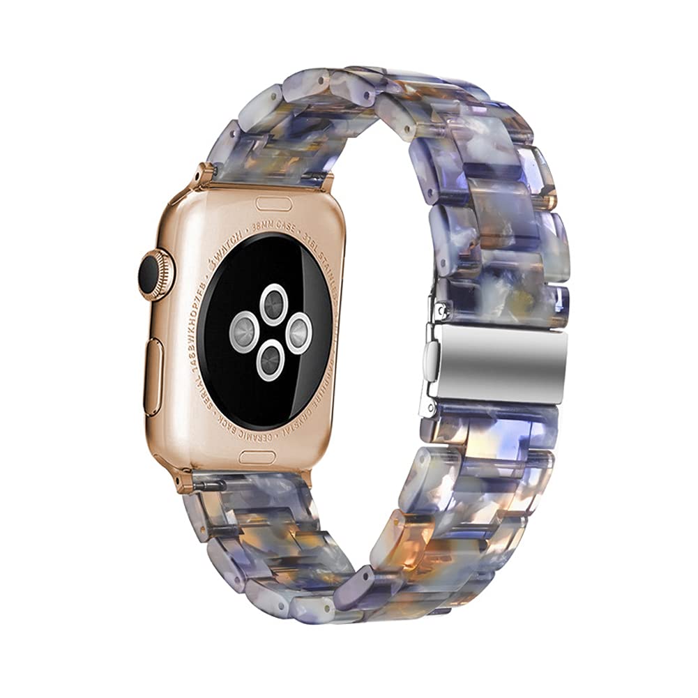 Hopo Kompatibel Mit Apple Watch Band 38 Mm, 40 Mm, 42 Mm, 44 Mm, Ersatz Fr Iwatch Serie 5/4/3/2/1/Se, Modische Schwarze Edelstah