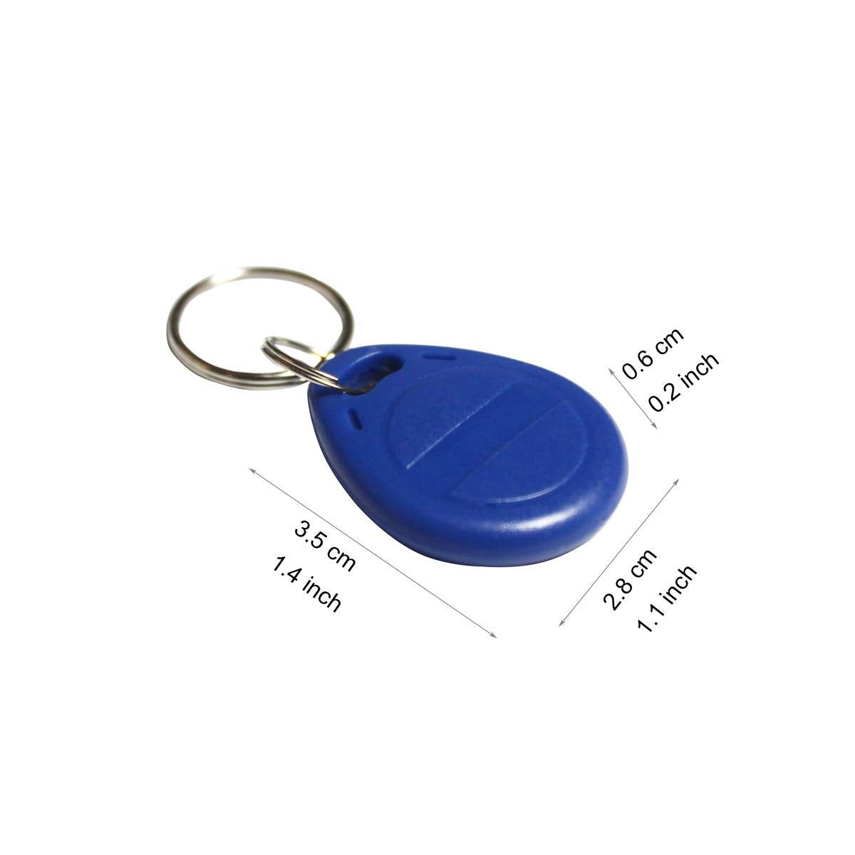 Etekjoy 10 Pcs Writable 125Khz Rfid Key Fob Proximity Id Card Token Tag Rewritable T5577 Universal