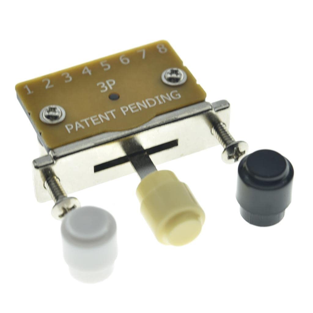 Heavy Duty 3 Way Guitar Pickup Lever Switch Pickup Selector Switch For Strat Tele With 3X Plastic Barrel Tips