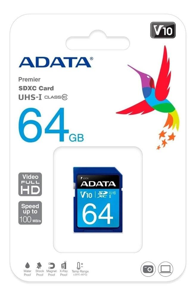 Adata Premier 64Gb Sdhc/Sdxc Uhs I U1 Class 10 Memory Card (Asdh64Guicl10 R)