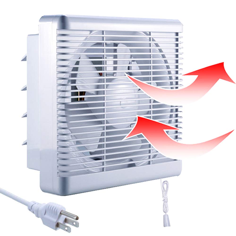 Sailflo 10 Inch Exhaust Shutter Fan 2 Way Linkage Blower 470 Cfm Strong Reversible Airflow Wall Mounted Ventilation Fan For Vent
