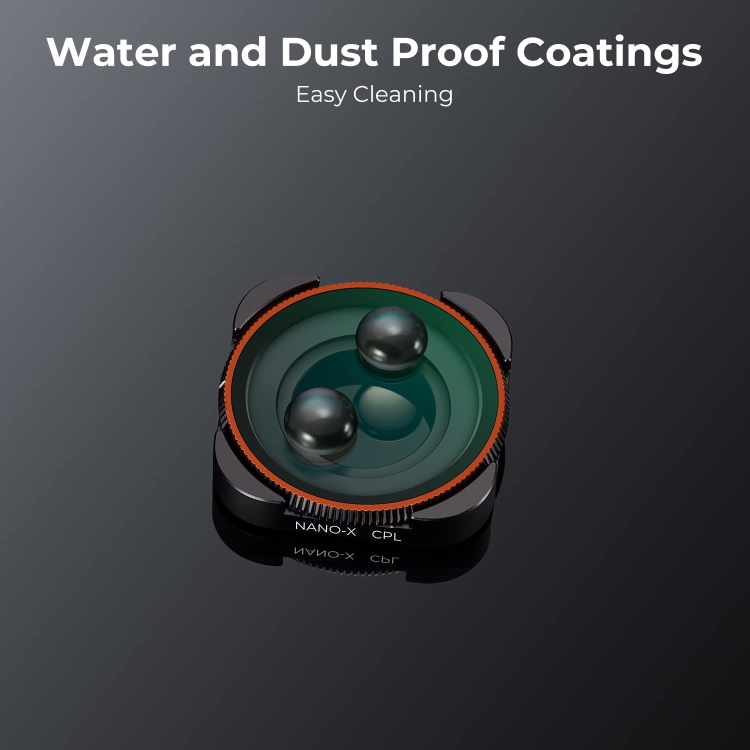 K&F Concept Circular Polarizer Cpl Camera Lens Filter Compatible With Gopro Hero12, Hero11, Hero10, Hero9 Black,Multi Coated Hd