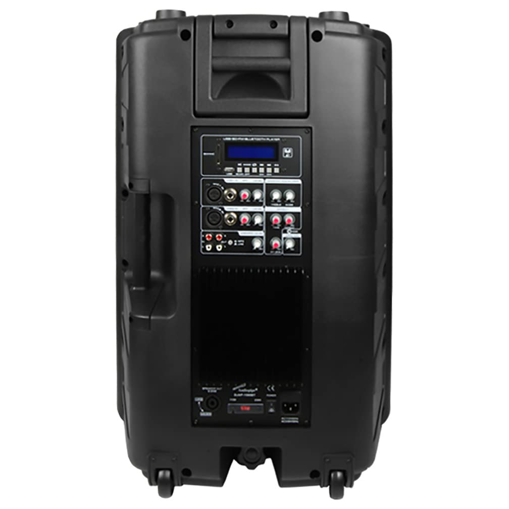 Audiopipe 15'' Professional Loudpeaker Bluetooth Fm Tuner Usb/Sd Remote