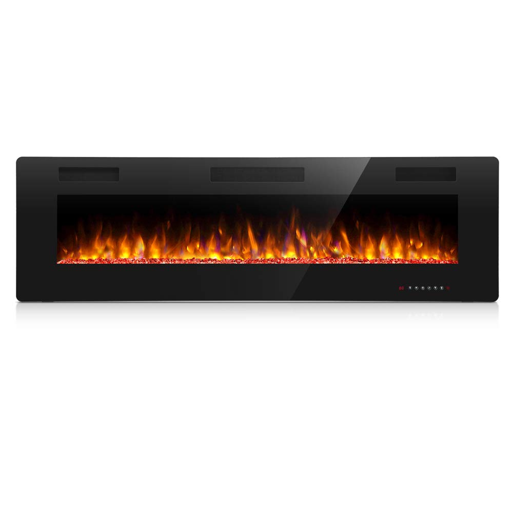 Antarctic Star 50 Inch Electric Fireplace In Wall Recessed And Wall Mounted, Fireplace Heater And Linear Fireplace With Multicol
