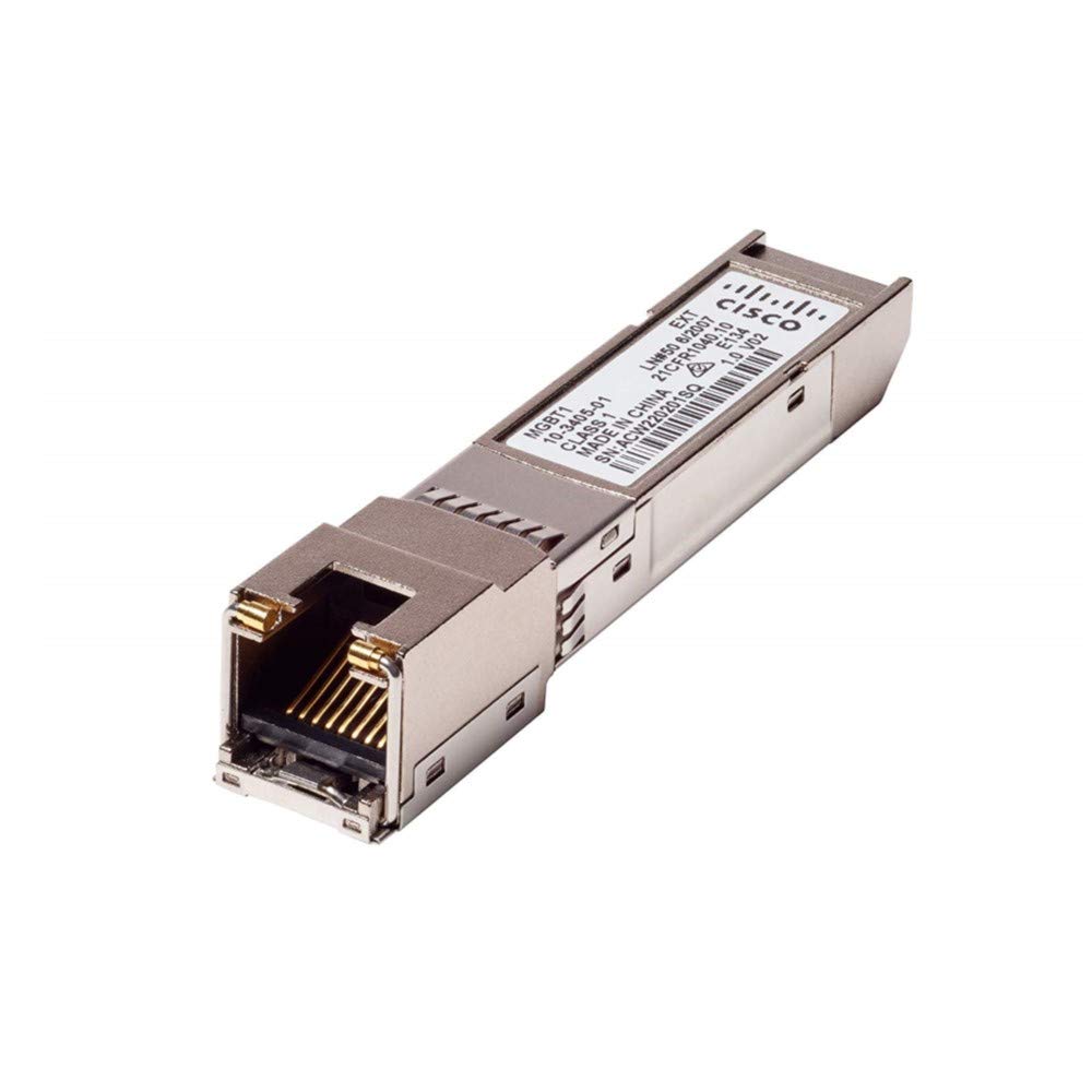 Cisco Certified Mgbt1 | Gigabit Ethernet T Mini Gbic Sfp Transceiver | Small Business 5 Year Limited Hw Warranty {Mgbt1 Rf} Rema