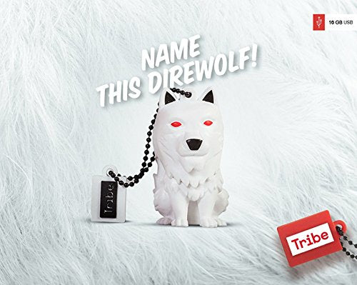 Tribe Games Of Thrones Pendrive Figure 16 Gb Funny Usb Flash Drive 2.0, Keyholder Key Ring, Ghost (Fd032502)