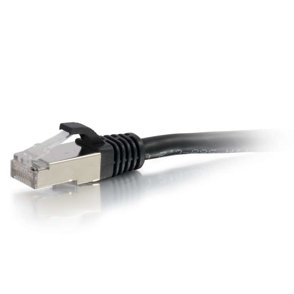 Legrand   C2G Cat6 Ethernet Cable, Snagless Shielded Cat6A Patch Cable, Black Network Patch Cable, 6 Inch Snagless Stp Ethernet