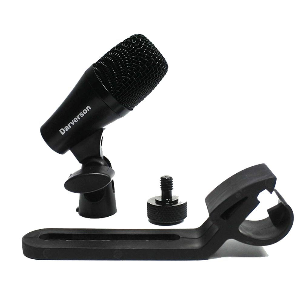 Cardioid Dynamic Tom Snare Drum Microphone Mic For Drum Kit Percussion Instrument Sound Pickup With Fixed Holder Mount