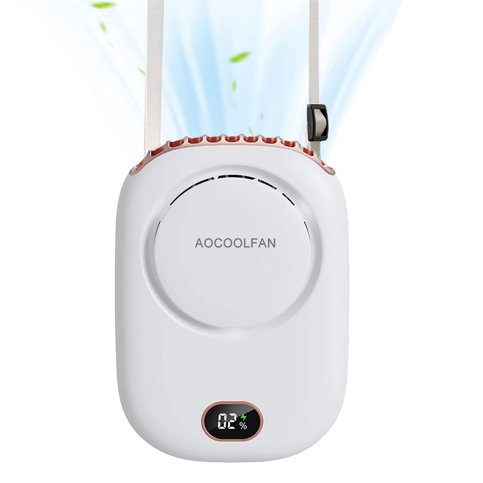 Aocoolfan Portable Neck Fan, Handheld Mini Fan Small Personal Fan, Hand Held Fan Usb Rechargeable Eyelash Fan For Kids Girls Boy