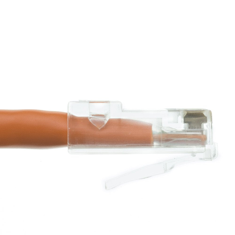 Cablewholesale 5 Foot Cat6 Orange Ethernet Patch Cable, Bootless, 24Aw ...