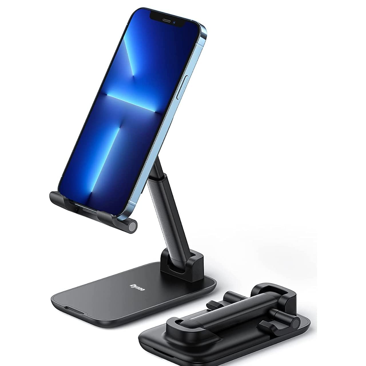 Dyazo Height Adjustable, Angle Adjustable, Fully Foldable, AntiSlip Tabletop Mobile Phone Stand/Holder Compatible for Vivo, Opp