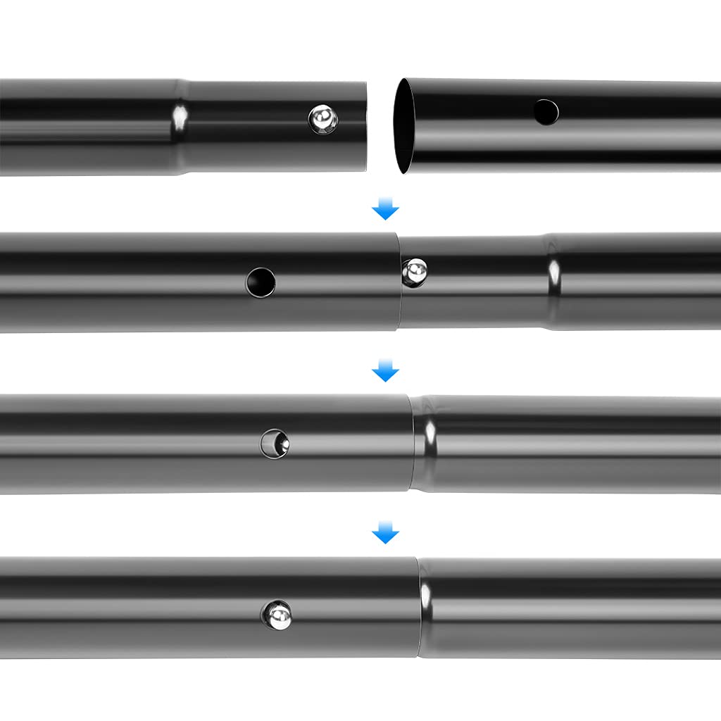 Showmaven Backdrop Stand, 6.4Ft X 10Ft Adjustable Photo Background Stand With Carry Bag For Photography Photo Video Studio, Baby