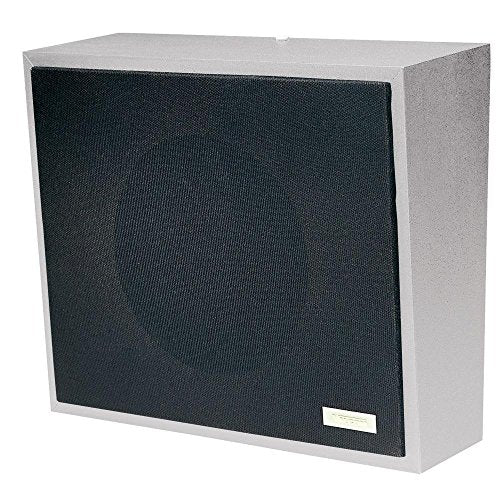 8In Amplified Wall Speaker, Metal, Black