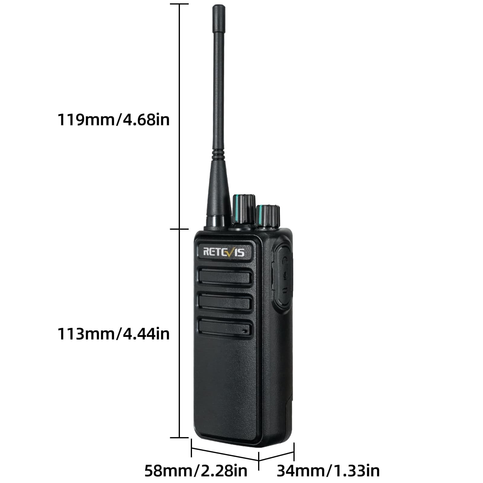 Retevis Rb29 Walkie Talkies For Adults,2 Way Radio With Shoulder Mic,Vox Handsfree,Durable Two Way Radios For Manufacturing Cons