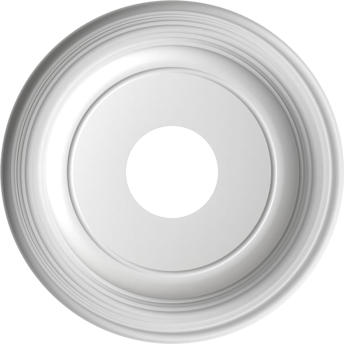 13Od X 3 1/2Id X 1 1/4P Traditional Thermoformed Pvc Ceiling Medallion (Fits Canopies Up To 7 1/2), Metallic Dark Copper