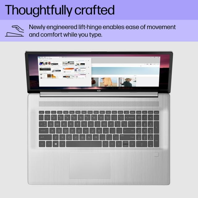 Hp 17.3 Fhd Laptop | Intel Core I3-N305 Processor | Intel Uhd Graphics | Fingerprint Reader | 16Gb Ram | 512Gb Ssd | Windows 11