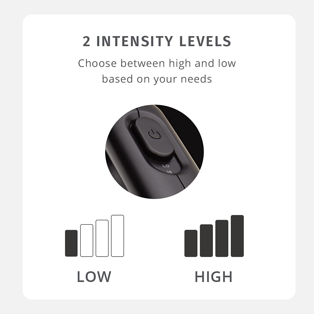 Homedics Portable Full Body Vibration Massager, Effective Targeted And Full Body Massage, High & Low Intensity Levels, Ergonomic