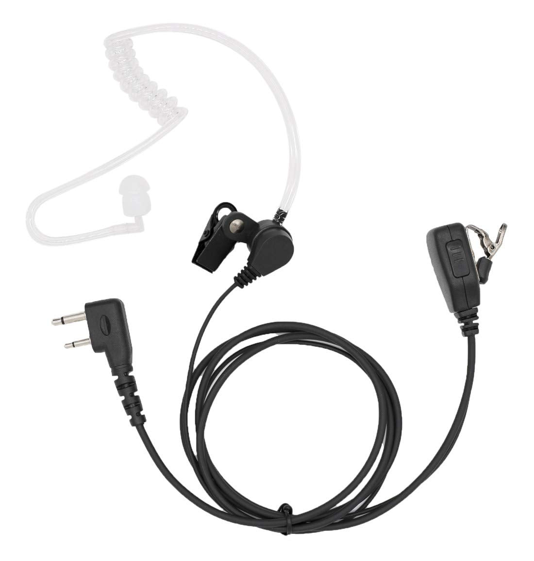 Leimaxte Ic F4011 Earpiece For Icom 2 Way Radio,Ic F24S Ic F14 Ic F11 Ic F21 Ic F4011 Ic F3011 Ic F3013 Ic F3Gt Headset With Mic Ptt Fbi Security Surveillance Acoustic Tube Walkie Talkie Headphone