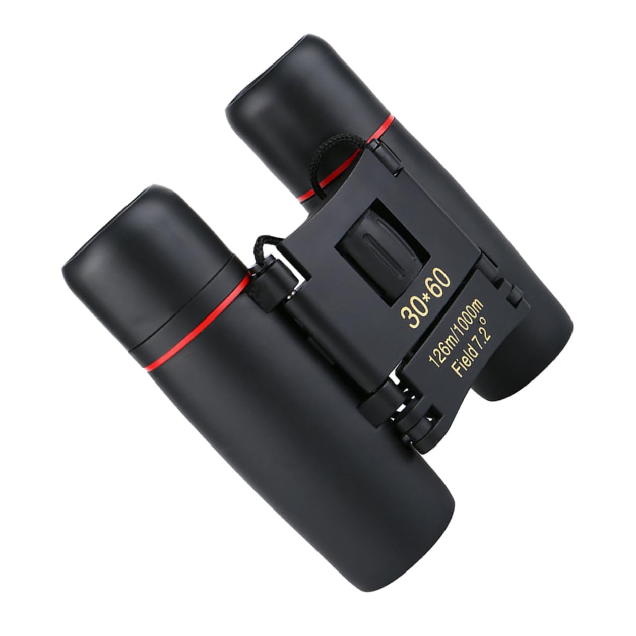 CAXUSD Mini Foldable Night Vision Binoculars Portable Telescope with Wide Field of View for Outdoor Adventure Experiment Black B