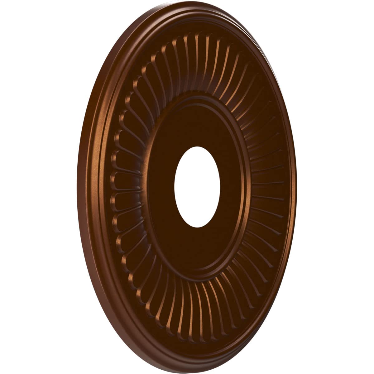 Ekena Millwork Cmp16Becdc Berkshire Thermoformed Pvc Ceiling Medallion (Fits Canopies Up To 7), 16Od X 3 1/2Id X 1P, Metallic Da