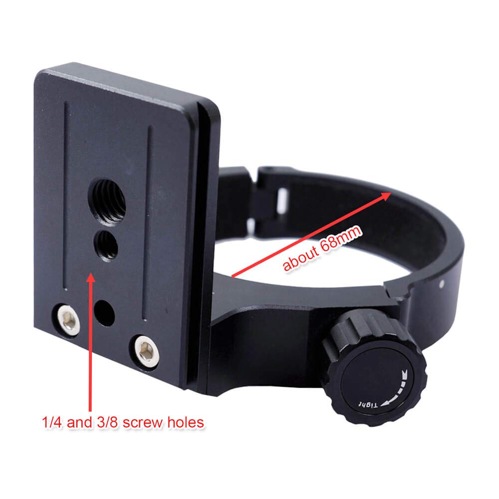 Ishoot Improved 68Mm Lens Collar Tripod Mount Ring For Nikon Af S 300Mm F/4E Pf Ed Vr And Nikon Af S 70 200Mm F/4G Ed Vr Lens, W