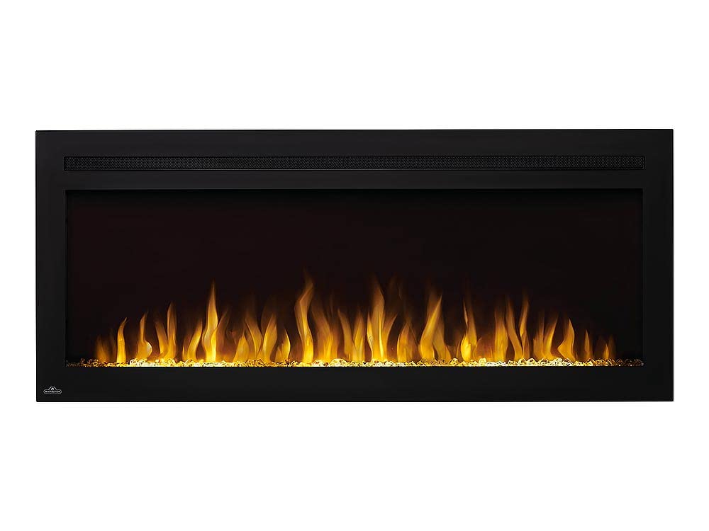 Napoleon Purview 50 Inch Wall Mount Electric Fireplace   Black, Nefl50Hi