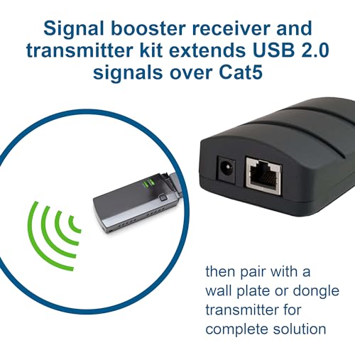 C2G Usb Extender, Dongle, Usb 2.0 Over Cat5, Black, Cables To Go 53880